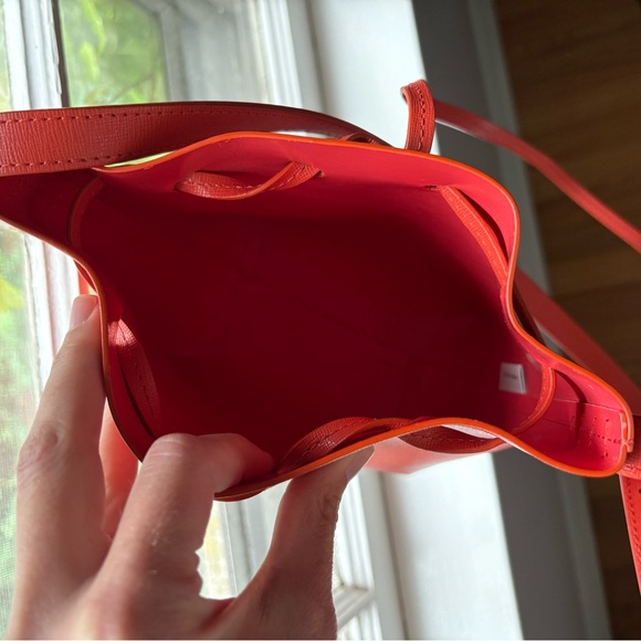 Mansur Gabriel Mini Mini Bucket in Papaya w/ Proof of Purchase - Picture 11 of 11